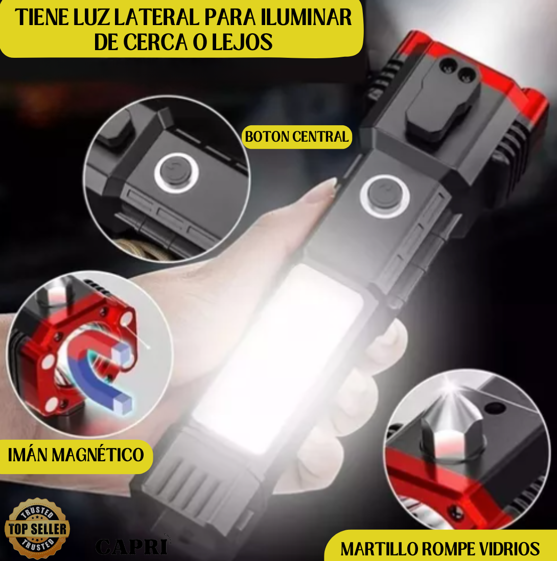 Linterna PRO - Linterna Martillo 4 en 1