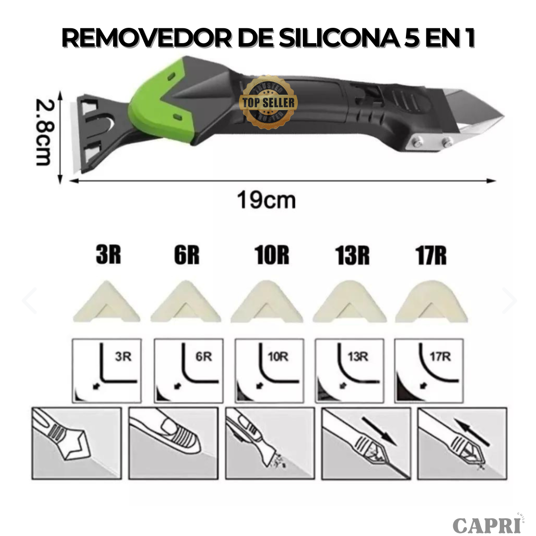 REMOVEDOR DE SILICONA 5 EN 1